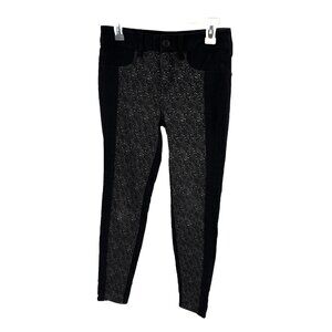 American Eagle Womens Size 4 High Rise Jegging Black Gray Skinny Stretch Jeans